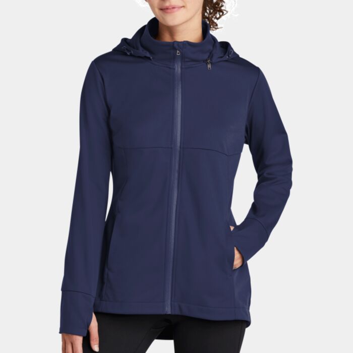 Sport Tek Women's Hooded Soft Shell Jacket LST980 Women's Hooded Soft Shell Jacket Thumbnail