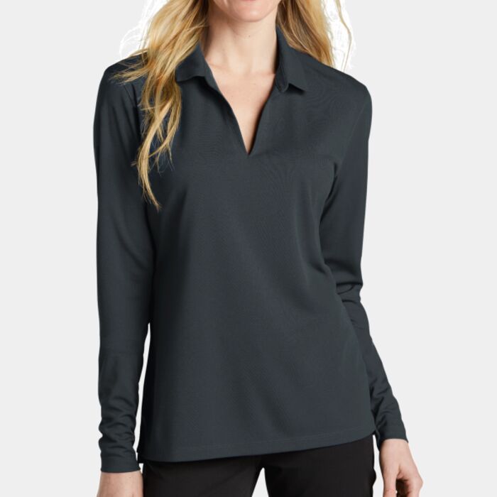 Nike Women's Dri FIT Micro Pique 2.0 Long Sleeve Polo NKDC2105 Women's Dri FIT Micro Pique 2.0 Long Sleeve Polo Thumbnail