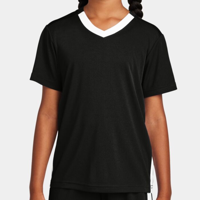 Sport Tek Youth Competitor United V Neck YST101 Youth Competitor United V Neck Thumbnail
