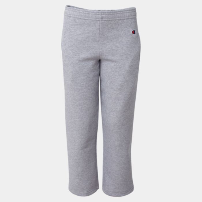 Champion Youth Powerblend® Open-Bottom Sweatpants with Pockets P890 Youth Powerblend® Open-Bottom Sweatpants with Pockets Thumbnail