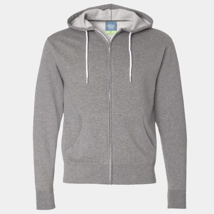 Independent Trading Co. Unisex Lightweight Full-Zip Hooded Sweatshirt AFX90UNZ Unisex Lightweight Full-Zip Hooded Sweatshirt Thumbnail