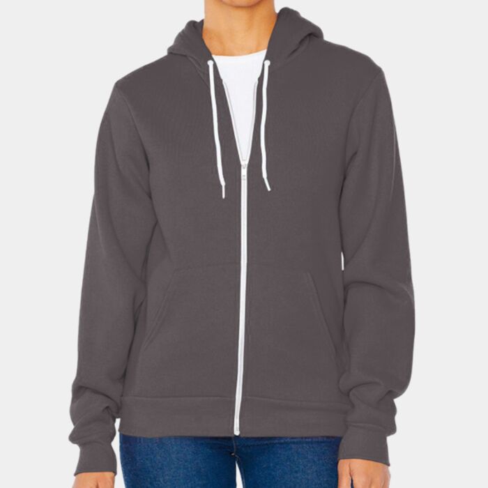 American Apparel Unisex Flex Fleece Full-Zip Hoodie Sweatshirt F497 Unisex Flex Fleece Full-Zip Hoodie Sweatshirt Thumbnail
