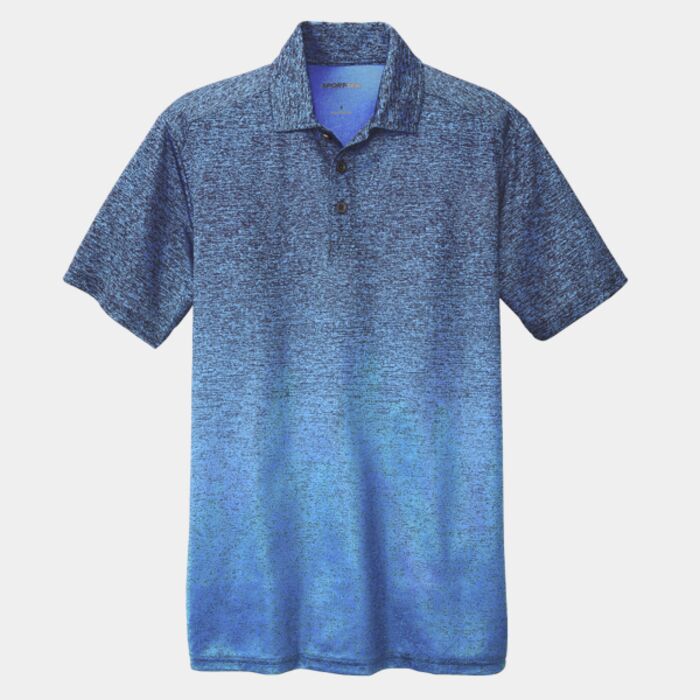 Sport Tek Ombre Heather Polo ST671 Ombre Heather Polo Thumbnail