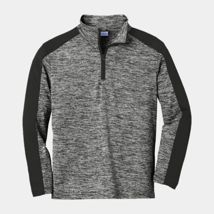 Sport Tek Youth PosiCharge ® Electric Heather Colorblock 1/4 Zip Pullover YST397 Youth PosiCharge ® Electric Heather Colorblock 1/4 Zip Pullover Thumbnail