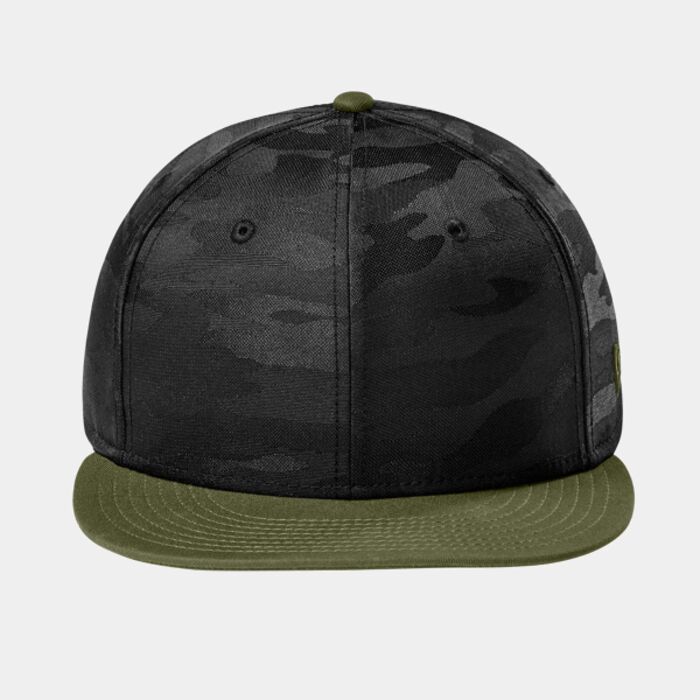 New Era Camo Flat Bill Snapback Cap NE407 Camo Flat Bill Snapback Cap Thumbnail