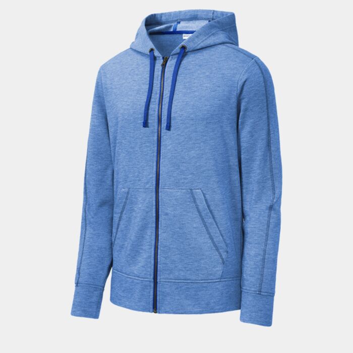 Sport Tek PosiCharge ® Tri Blend Wicking Fleece Full Zip Hooded Jacket ST293 PosiCharge ® Tri Blend Wicking Fleece Full Zip Hooded Jacket Thumbnail
