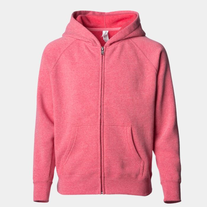 Independent Trading Co. Toddler Lightweight Special Blend Raglan Zip Hood PRM10TSBZ Toddler Lightweight Special Blend Raglan Zip Hood Thumbnail