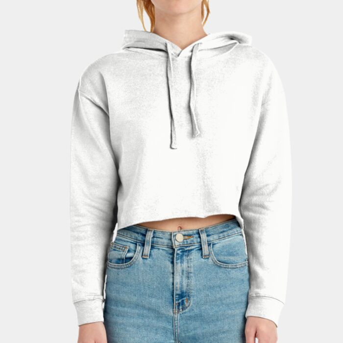 Ladies' Cropped Fleece Hoodie Thumbnail