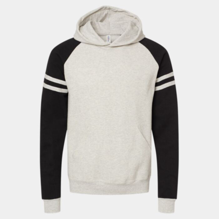 Unisex Nublend® Varsity Colorblocked Raglan Hooded Sweatshirt Thumbnail
