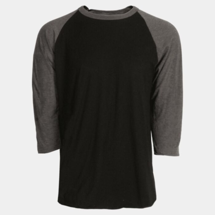 Unisex Fine Jersey Raglan T-Shirt Thumbnail