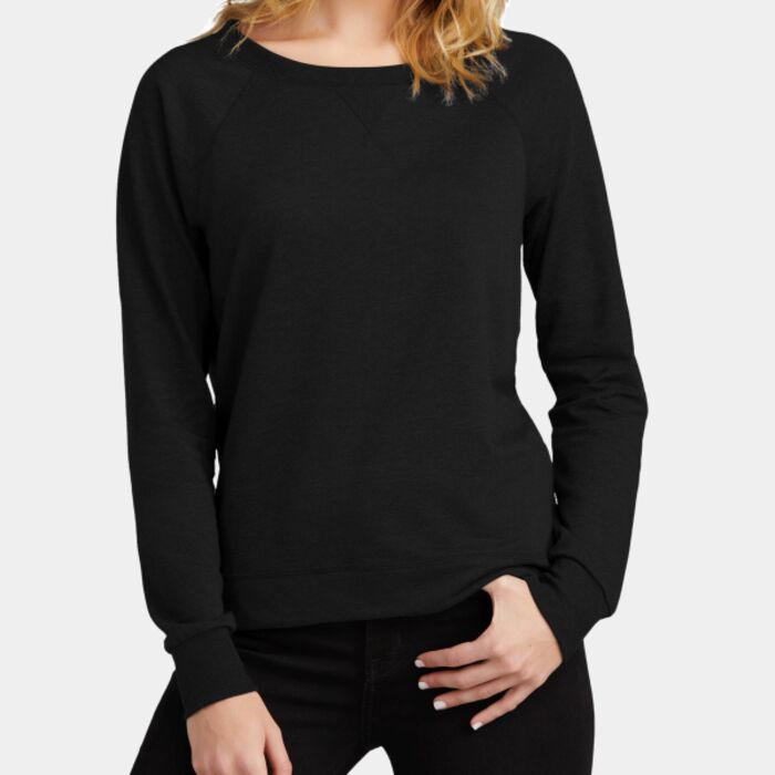 District Women's Featherweight French Terry Long Sleeve Crewneck DT672 Women's Featherweight French Terry Long Sleeve Crewneck Thumbnail