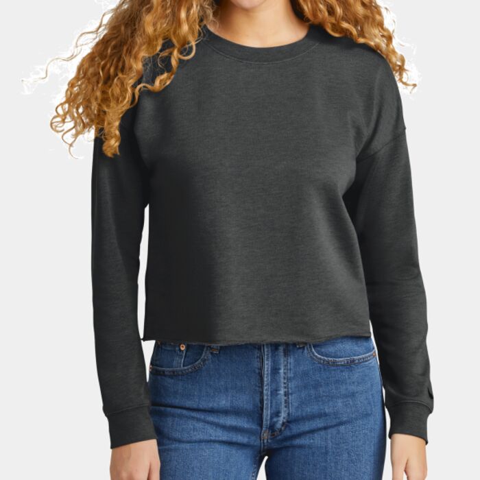 New Era Women's Tri Blend Fleece Crop Crew LNEA514 Women's Tri Blend Fleece Crop Crew Thumbnail