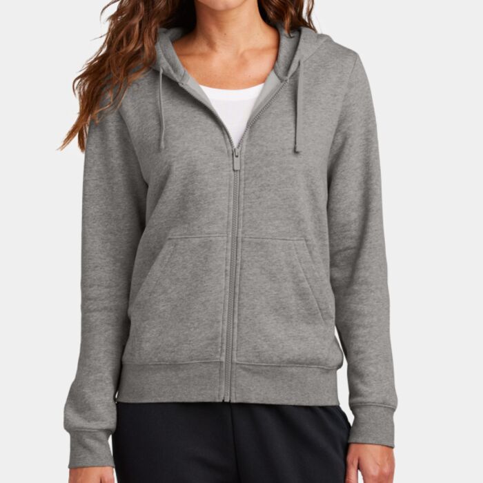Nike Women's Club Fleece Sleeve Swoosh Full Zip Hoodie NKFD9890 Women's Club Fleece Sleeve Swoosh Full Zip Hoodie Thumbnail