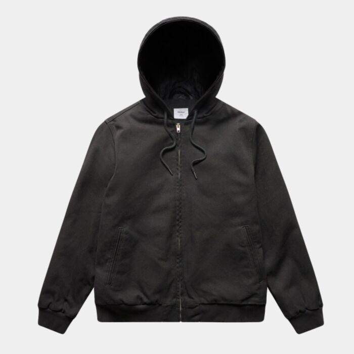 CANVAS BOMBER HOOD JACKET Thumbnail