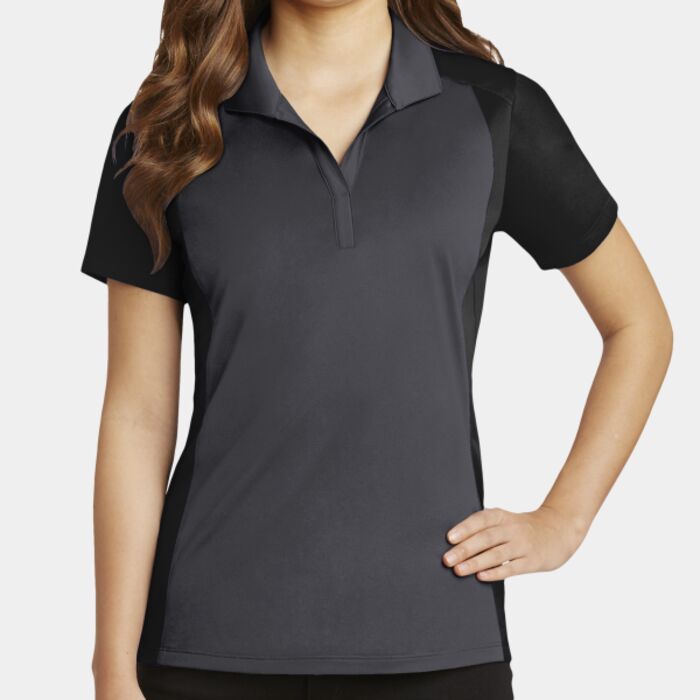 Sport Tek Women's Colorblock Micropique Sport Wick ® Polo LST652 Women's Colorblock Micropique Sport Wick ® Polo Thumbnail