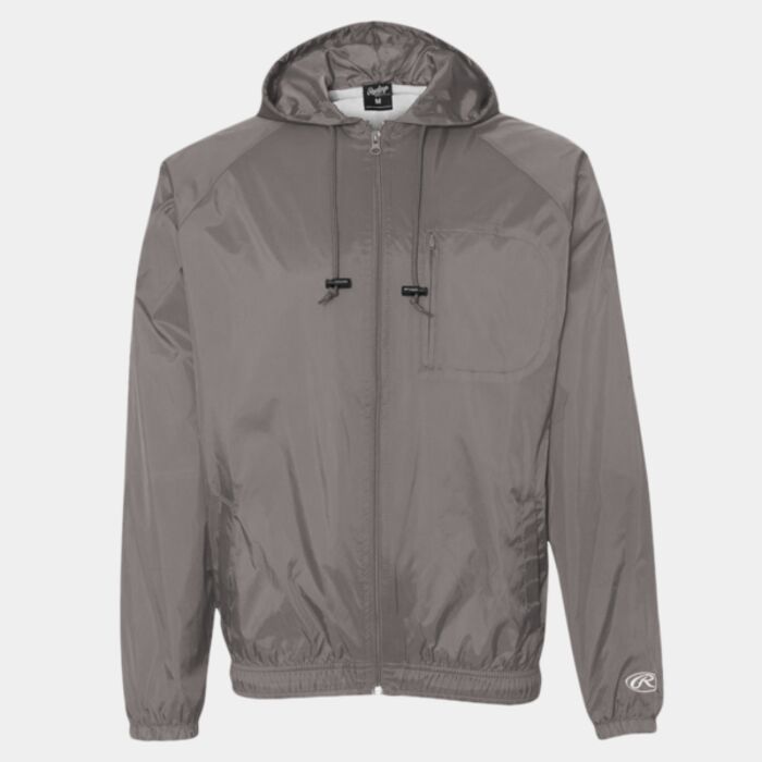 Rawlings Full-Zip Hooded Wind Jacket 9728 Full-Zip Hooded Wind Jacket Thumbnail