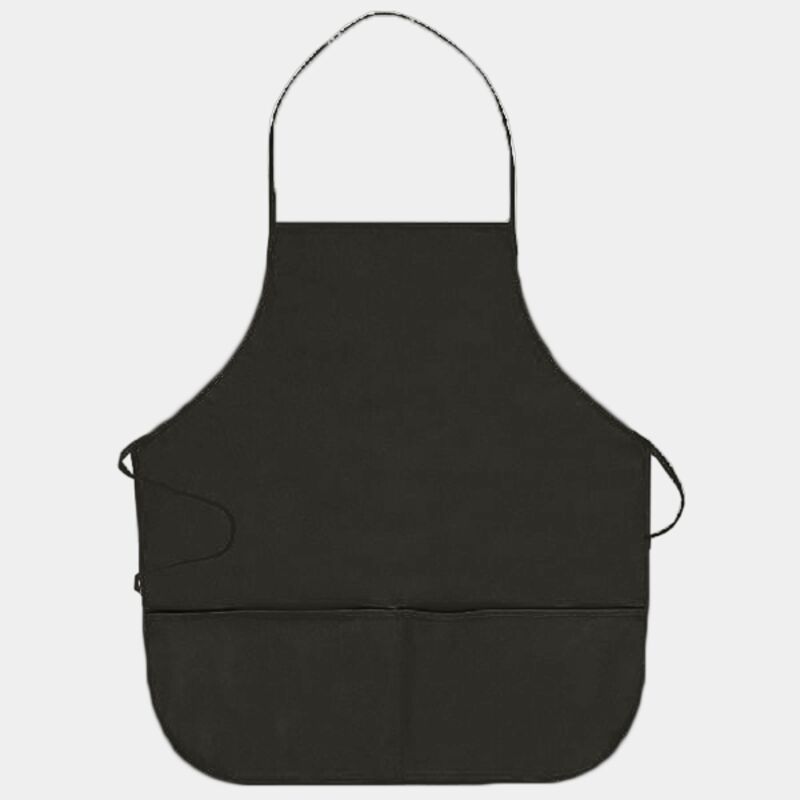 OTTO 7.5 oz. Cotton Blend Twill Two Pocket Medium Bib Apron Thumbnail