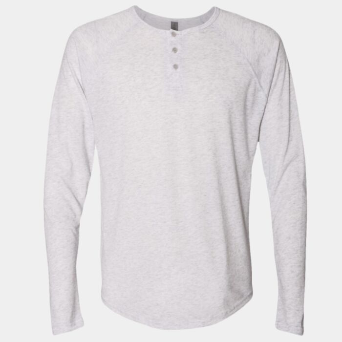 Next Level Apparel Men's Triblend Henley T-Shirt 6072 Men's Triblend Henley T-Shirt Thumbnail
