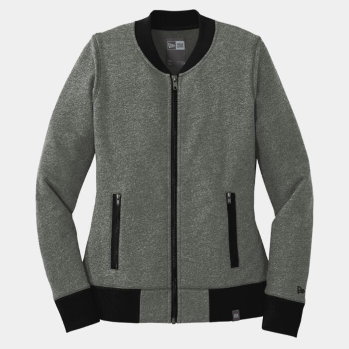 New Era Women's French Terry Baseball Full Zip LNEA503 Women's French Terry Baseball Full Zip Thumbnail