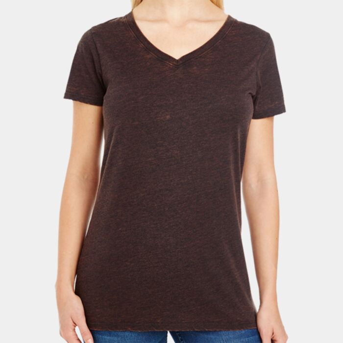 Threadfast Apparel Ladies' Cross Dye Short-Sleeve V-Neck T-Shirt 215B Ladies' Cross Dye Short-Sleeve V-Neck T-Shirt Thumbnail
