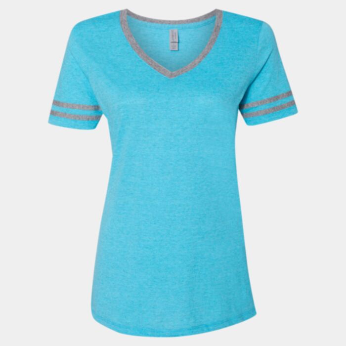 Jerzees Women's Varsity Triblend V-Neck T-Shirt 602WVR Women's Varsity Triblend V-Neck T-Shirt Thumbnail