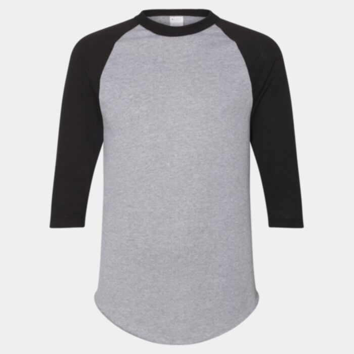 Augusta Sportswear Unisex Three-Quarter Raglan Sleeve Baseball Jersey T-Shirt 4420 Unisex Three-Quarter Raglan Sleeve Baseball Jersey T-Shirt Thumbnail