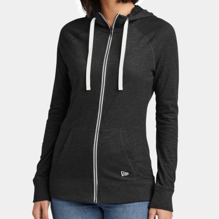 New Era Women's Sueded Cotton Blend Full Zip Hoodie LNEA122 Women's Sueded Cotton Blend Full Zip Hoodie Thumbnail
