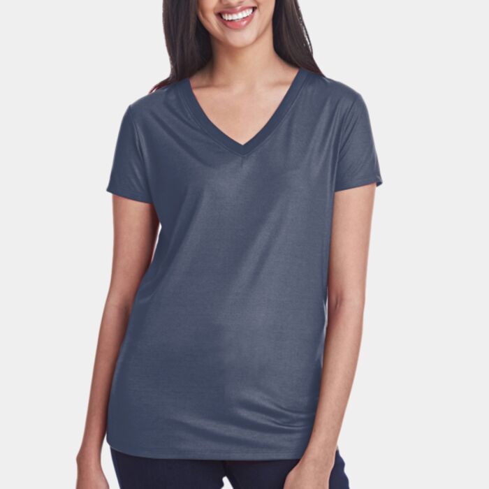 Threadfast Apparel Ladies' Liquid Jersey V-Neck T-Shirt 240RV Ladies' Liquid Jersey V-Neck T-Shirt Thumbnail