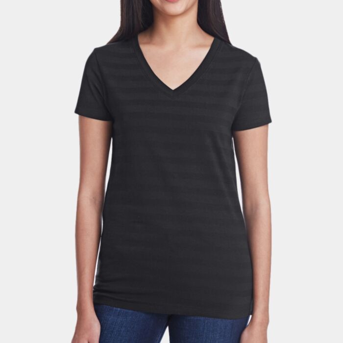 Threadfast Apparel Ladies' Invisible Stripe V-Neck T-Shirt 252RV Ladies' Invisible Stripe V-Neck T-Shirt Thumbnail