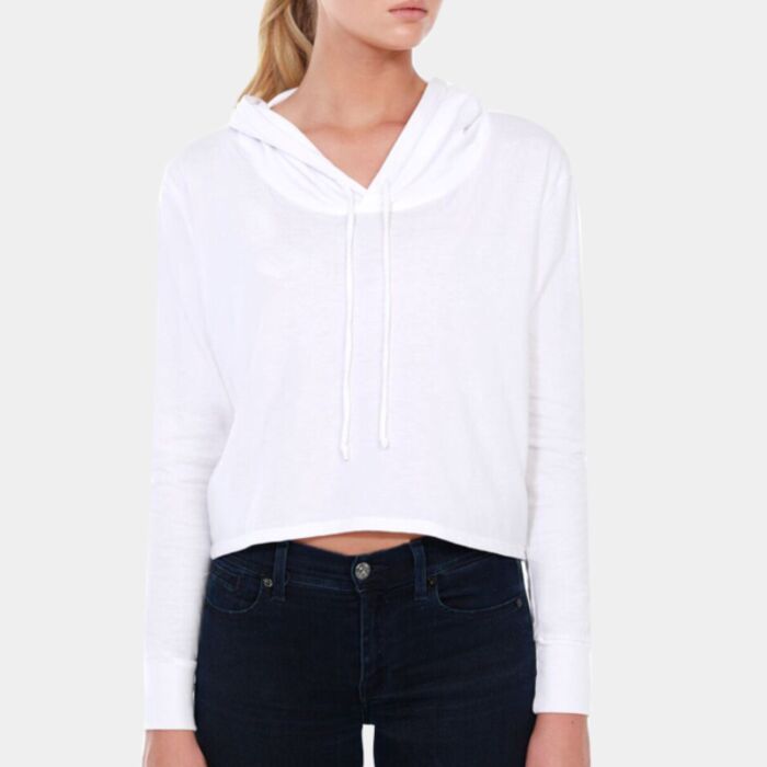 StarTee Ladies' CVC Cropped Hoodie T-Shirt ST1490 Ladies' CVC Cropped Hoodie T-Shirt Thumbnail