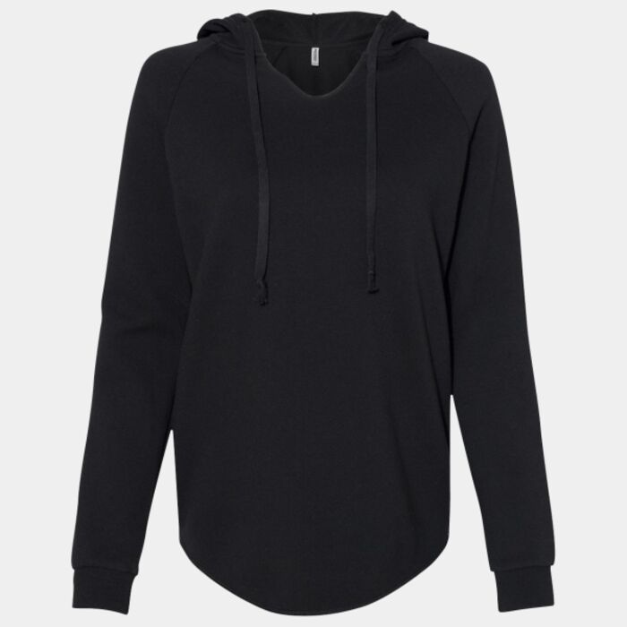 Independent Trading Co. Women’s Lightweight California Wave Wash Hooded Sweatshirt PRM2500 Women’s Lightweight California Wave Wash Hooded Sweatshirt Thumbnail