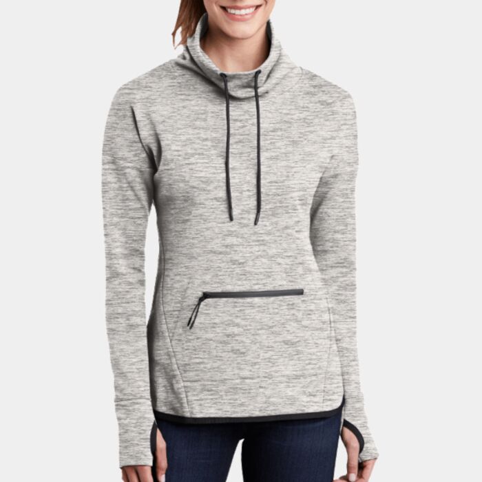 Sport Tek Women's Triumph Cowl Neck Pullover LST280 Women's Triumph Cowl Neck Pullover Thumbnail