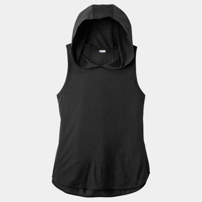 Sport Tek Women's PosiCharge ® Tri Blend Wicking Draft Hoodie Tank LST410 Women's PosiCharge ® Tri Blend Wicking Draft Hoodie Tank Thumbnail