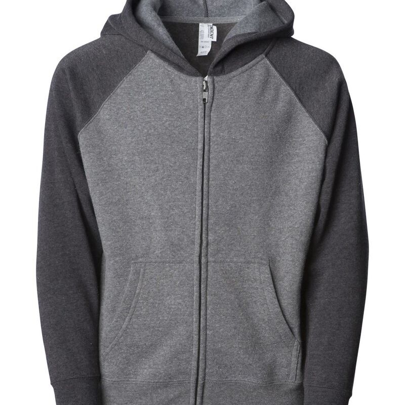 Toddler Lightweight Special Blend Raglan Zip Hood Thumbnail