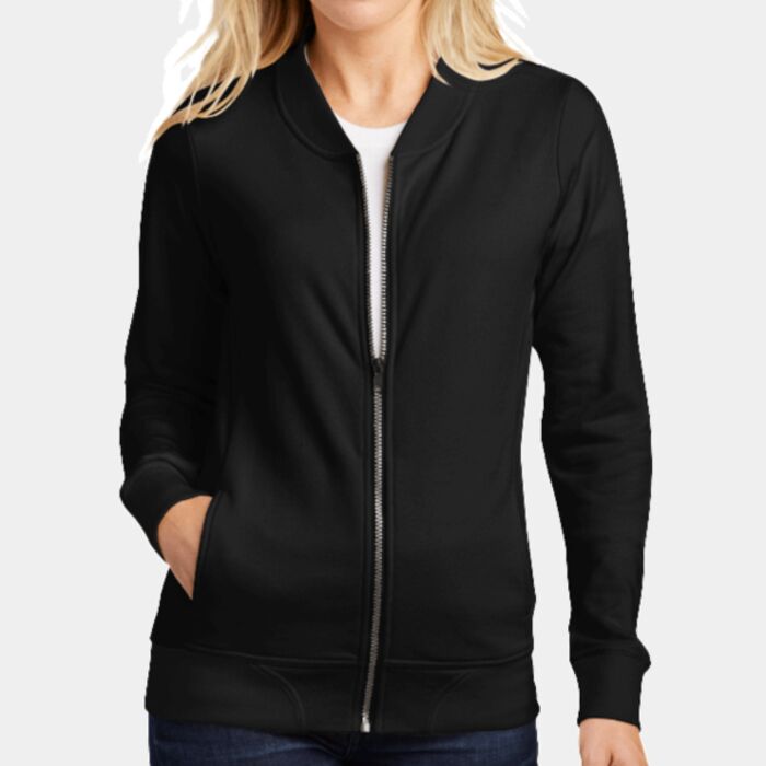 Sport Tek Women's Lightweight French Terry Bomber LST274 Women's Lightweight French Terry Bomber Thumbnail