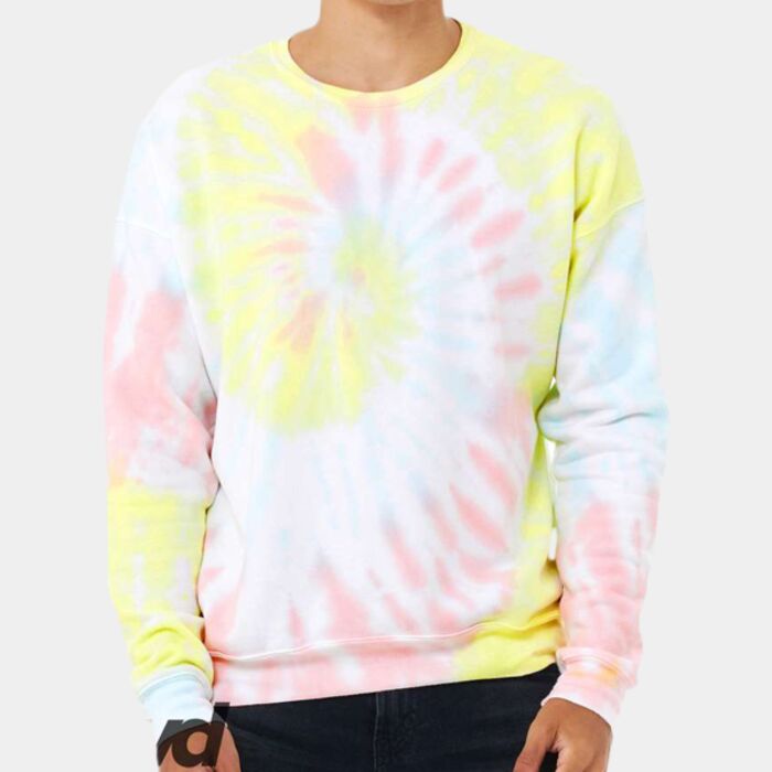 Bella + Canvas Unisex FWD Fashion Tie-Dyed Crewneck Sweatshirt 3945RD Unisex FWD Fashion Tie-Dyed Crewneck Sweatshirt Thumbnail