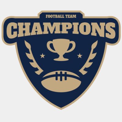 Champions Football Team logo template Thumbnail
