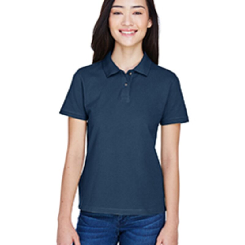 Ladies' 6 oz. Ringspun Cotton Piqué Short-Sleeve Polo Thumbnail