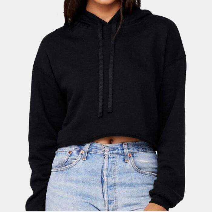 Bella + Canvas Women's Sponge Fleece Cropped Fleece Hoodie BC7502 Women's Sponge Fleece Cropped Fleece Hoodie Thumbnail