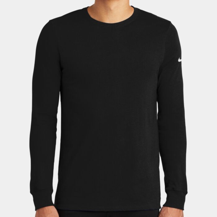Nike Dri FIT Cotton/Poly Long Sleeve Tee NKBQ5230 Dri FIT Cotton/Poly Long Sleeve Tee Thumbnail