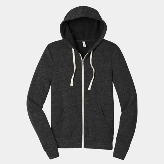 Unisex Triblend Sponge Fleece Full Zip Hoodie Thumbnail