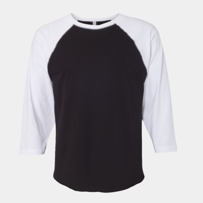 Baseball Fine Jersey Three-Quarter Sleeve Tee Thumbnail