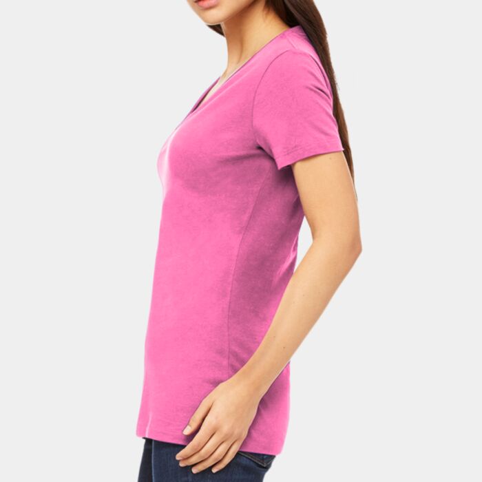 Bella + Canvas Ladies' Jersey Short-Sleeve Deep V-Neck T-Shirt B6035 Ladies' Jersey Short-Sleeve Deep V-Neck T-Shirt Thumbnail