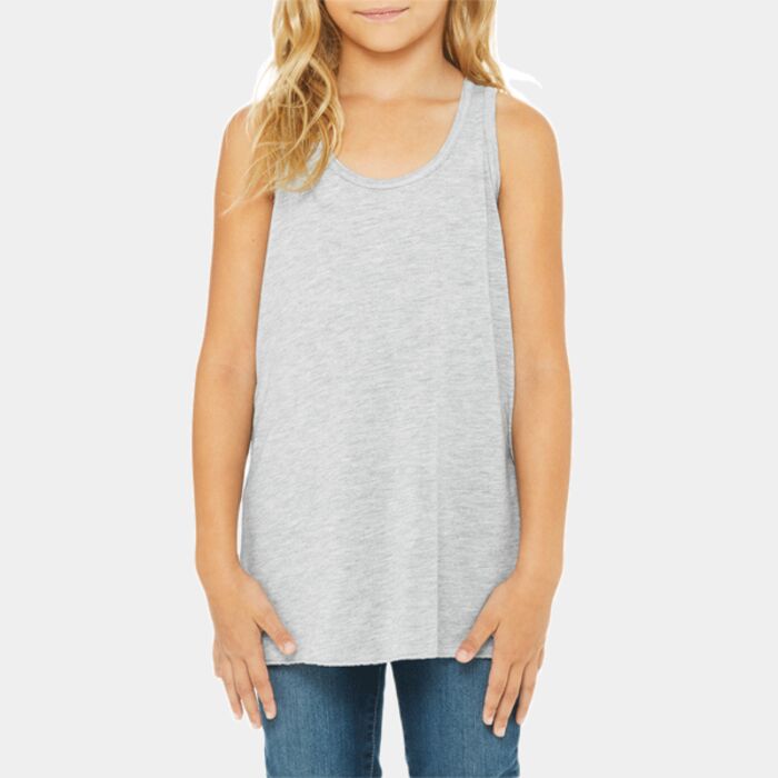 Bella + Canvas Youth Flowy Racerback Tank B8800Y Youth Flowy Racerback Tank Thumbnail
