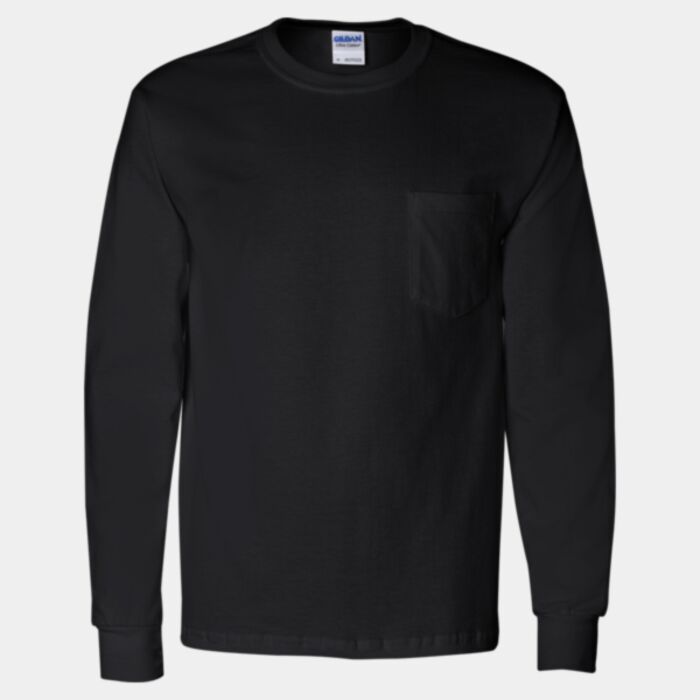 Gildan Ultra Cotton® Long Sleeve Pocket T-Shirt 2410 Ultra Cotton® Long Sleeve Pocket T-Shirt Thumbnail