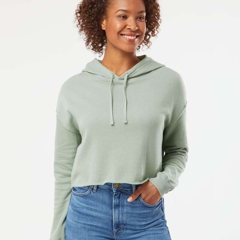 Women’s Lightweight Cropped Hooded Sweatshirt Thumbnail